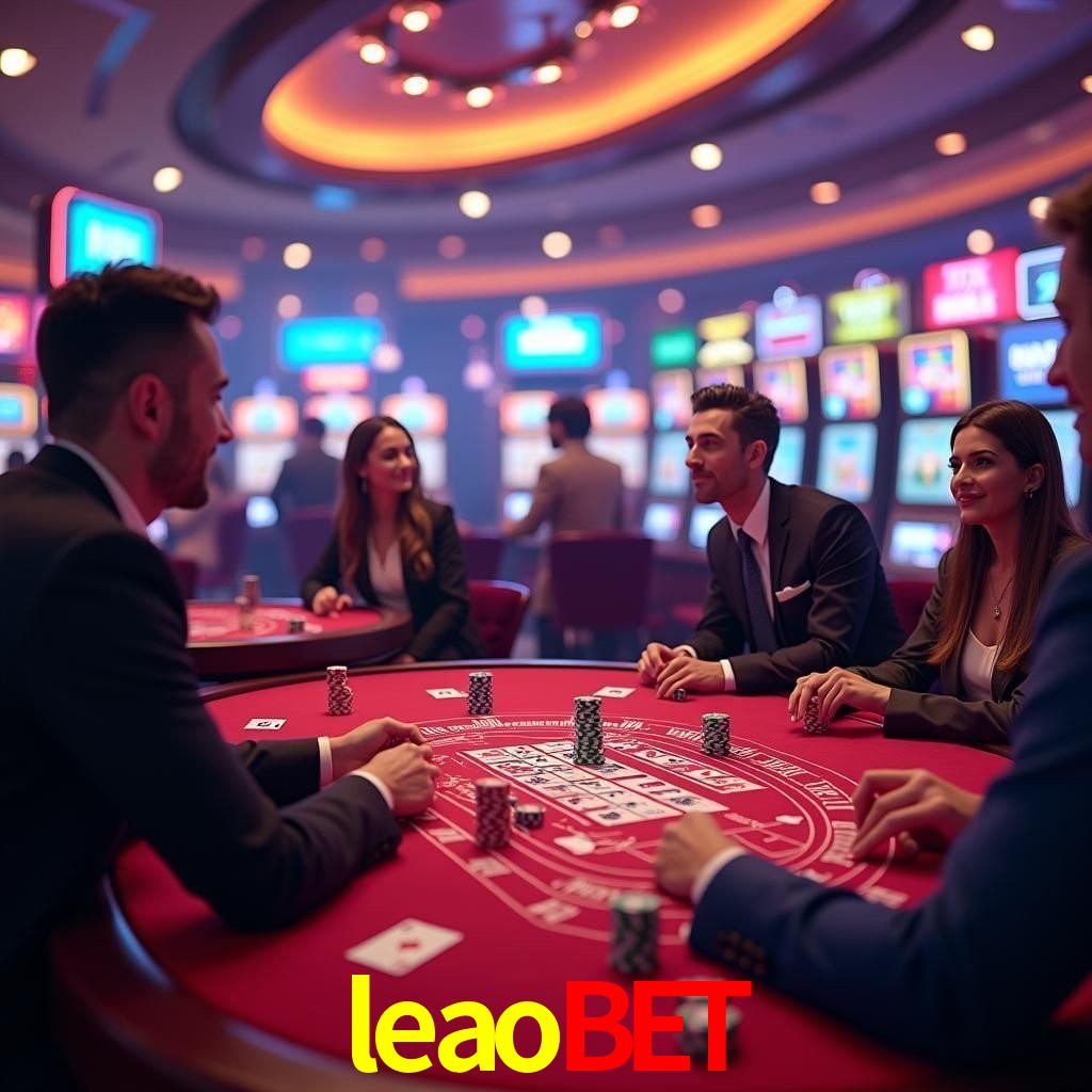 Mesa de Blackjack leaobet